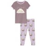 Kickee Pants Girl S/S Pajama Set Thistle Ramen