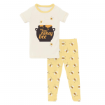 Kickee Pants Unisex S/S Pajama Set Wallaby Bees