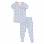 Kickee Pants Girl S/S Pajama Set Dew Magical Princess