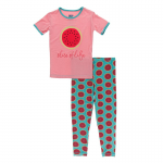 Kickee Pants Girl S/S Pajama Set Neptune Watermelon