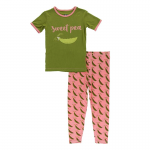 Kickee Pants Girl S/S Pajama Set Strawberry Sweet Pea