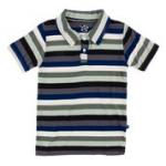 Kickee Pants Boy S/S Polo Shirt Zoology Stripe