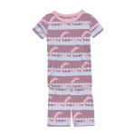 Kickee Pants Girl S/S Pajama Set w/Shorts Pegasus Sea Monster