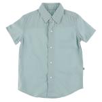 Kickee Pants Boy S/S Woven Button Up Shirt Solid Jade