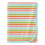 Kickee Pants Swaddle Blanket Beach Day Stripe