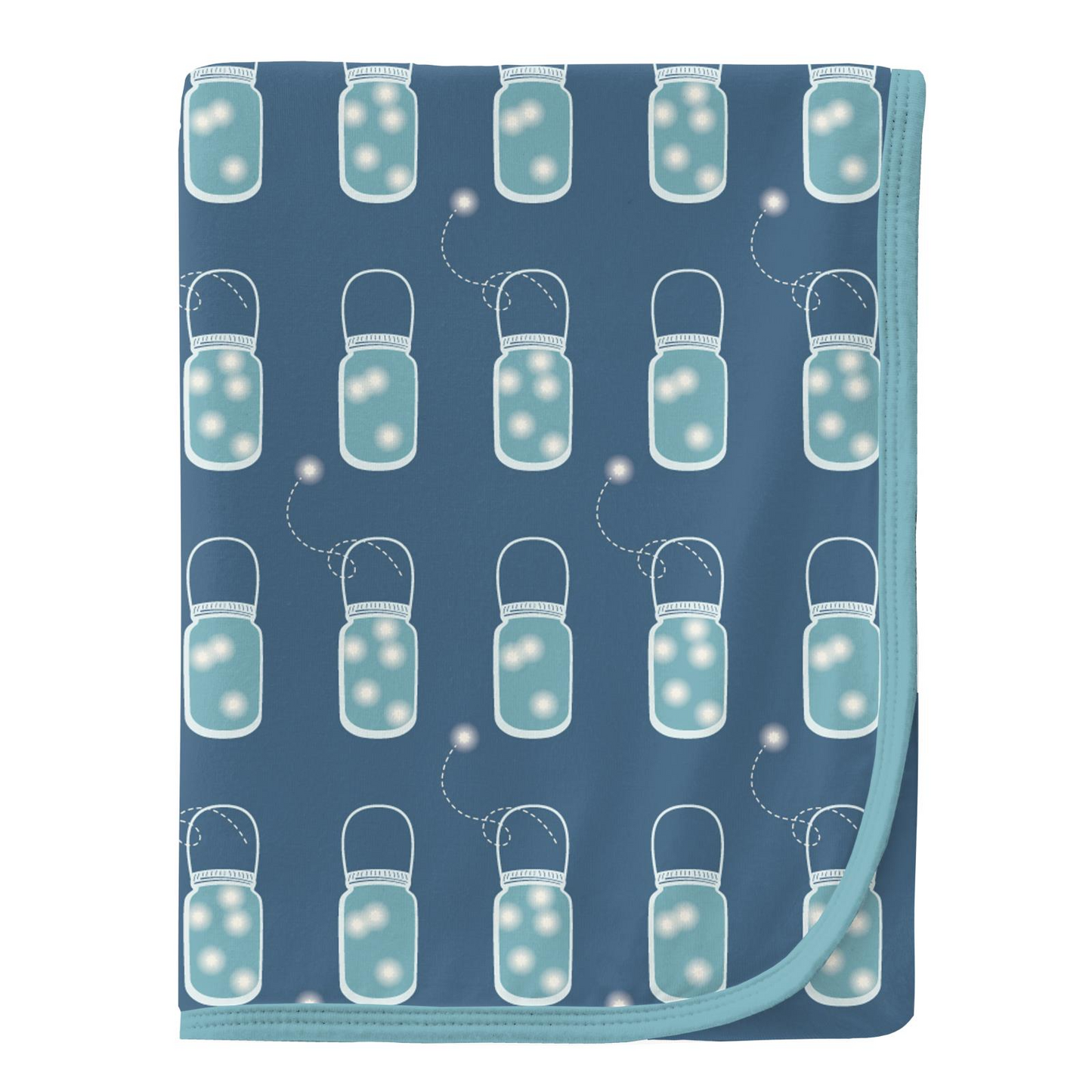 Kickee Pants Swaddle Blanket Twilight Fireflies