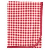 Kickee Pants Swaddle Blanket Wild Strawberry Gingham
