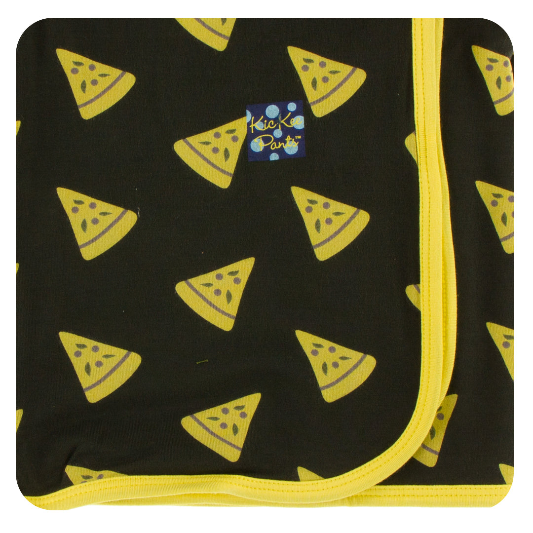 Kickee Pants Swaddle Blanket Zebra Pizza