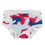 Kickee Pants Boy Training Underwear Print Flag Red Military