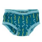 Kickee Pants Boy Training Underwear Print Oasis Worms