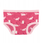 Kickee Pants Girl Training Underwear Print Winter Rose Kitty
