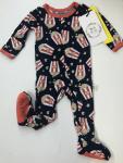Kozi & Co Boy Footie w/Snaps Popcorn