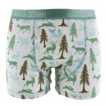 Kickee Pants Men Boxer Brief Natural Woodland Holiday