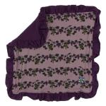 Kickee Pants Lovey Ruffle Raisin Grape Vines