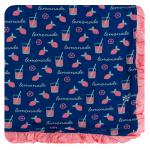 Kickee Pants Toddler Blanket Ruffle Pink Lemonade