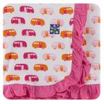 Kickee Pants Toddler Blanket Ruffle Natural Camper