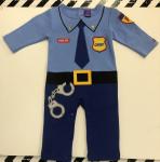 Sozo L/S Romper w/ Policeman Applique