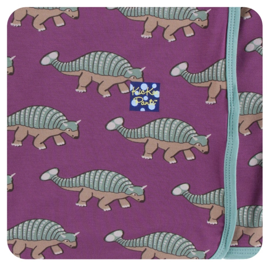 Kickee Pants Swaddle Blanket Euoplocephalus