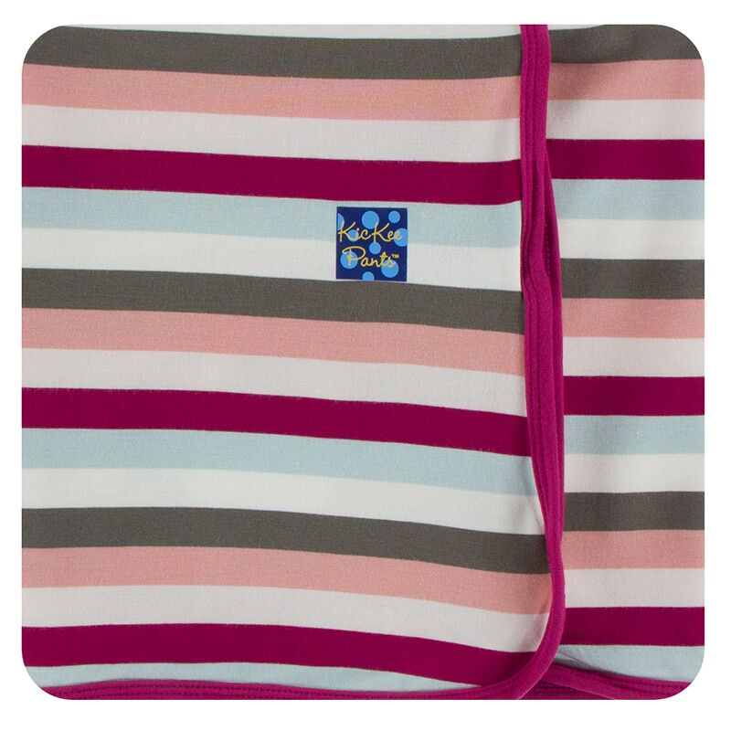Kickee Pants Swaddle Blanket Geology Stripe