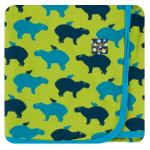 Kickee Pants Swaddle Blanket Meadow Capybara