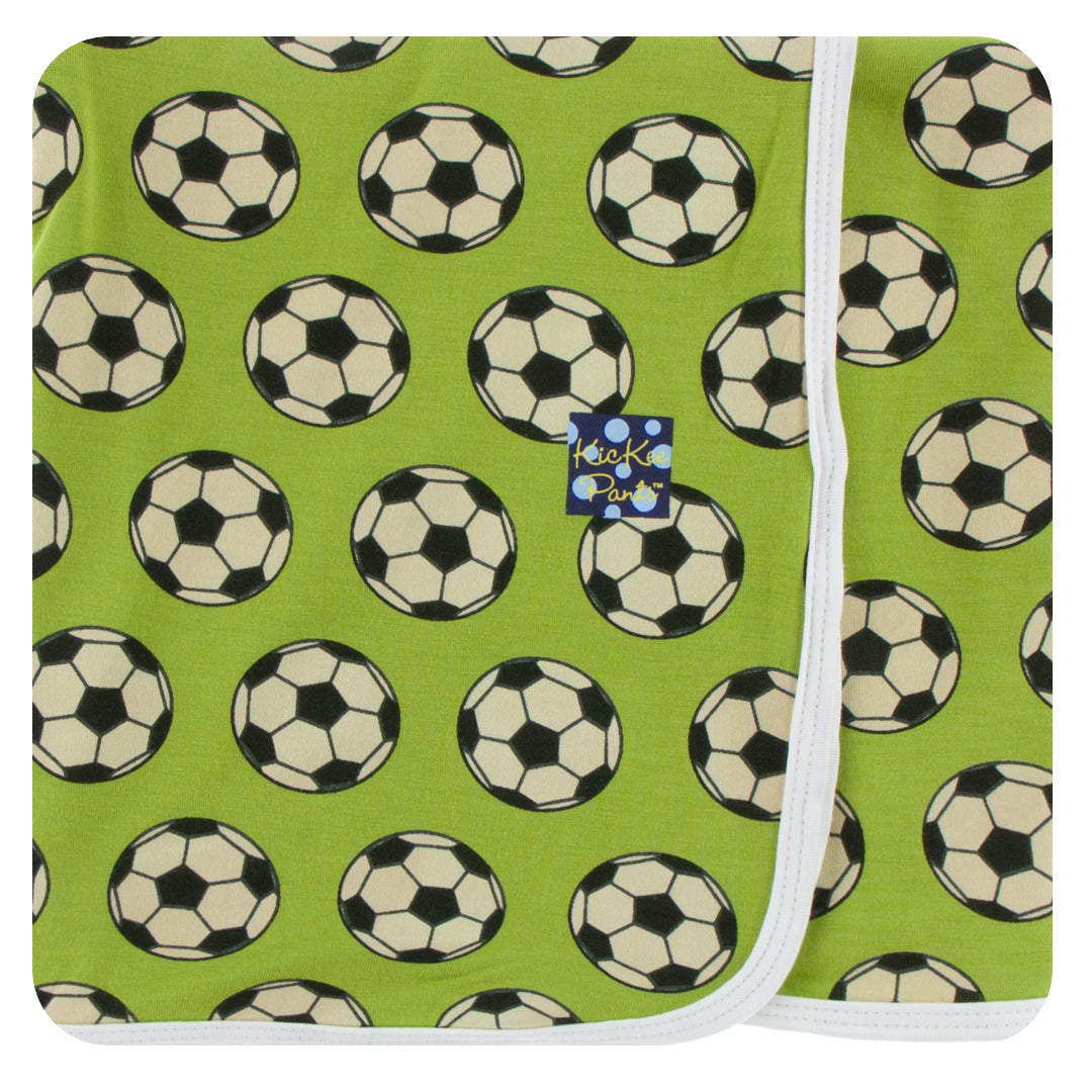 Kickee Pants Swaddle Blanket Meadow Soccer