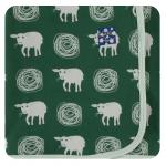 Kickee Pants Swaddlle Blanket Topiary Tuscan sheep