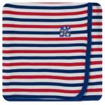 Kickee pants Swaddle Blanket USA Stripe