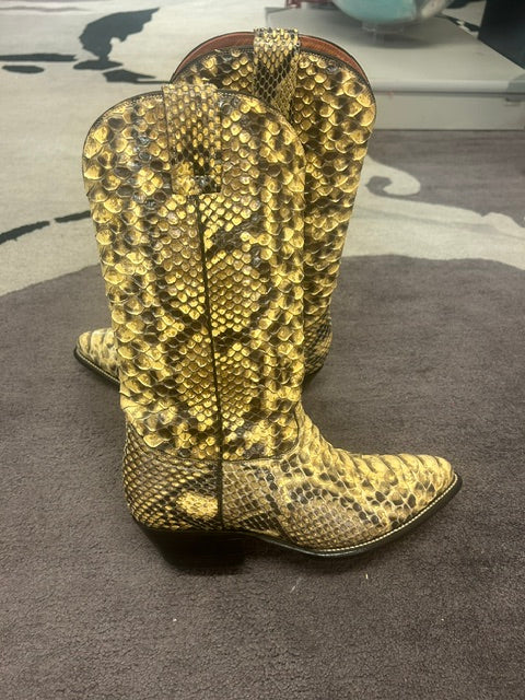 Vintage Gavel Brand Genuine Python Boots