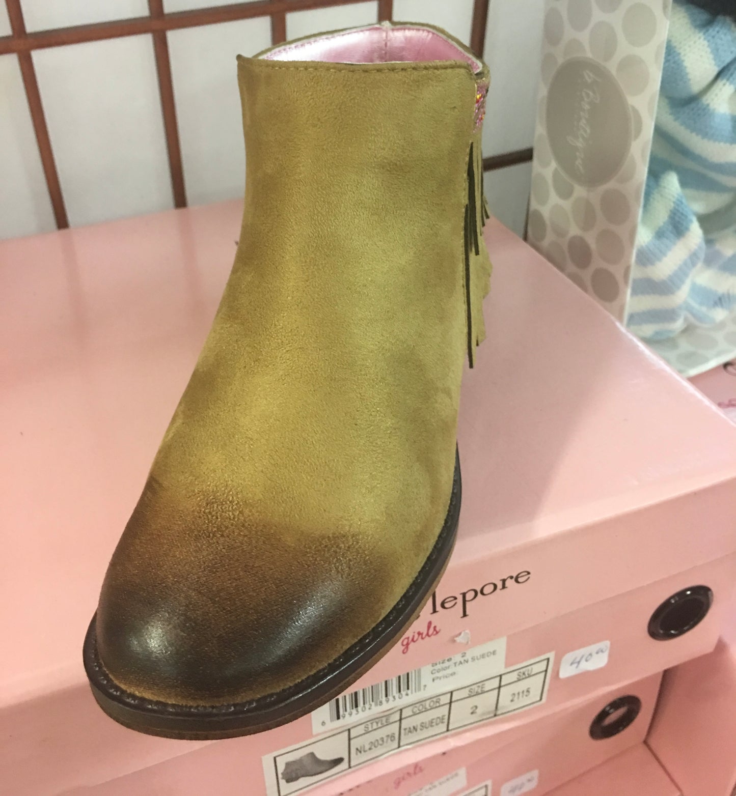 Nanette Lepore  Tan Suede Boots Big Girl