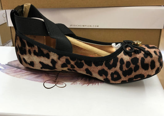Jessica Simpson Madison -T Cream Leopard (Big Girl)