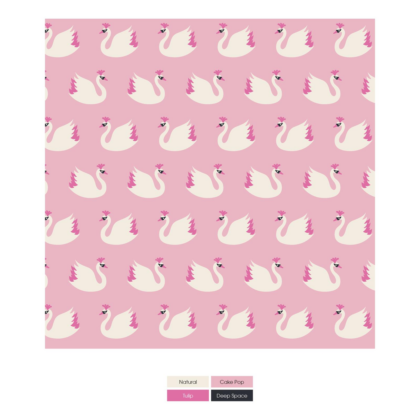 Kickee pants Swaddle Blanket Cake Pop Swan Princess