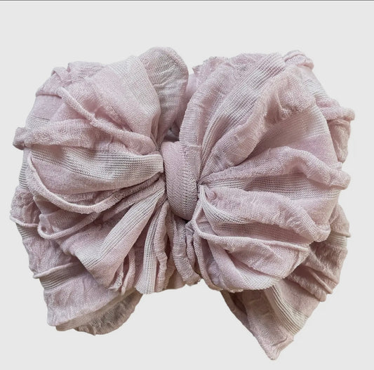 In Awe Ruffle Headband Mauvelous