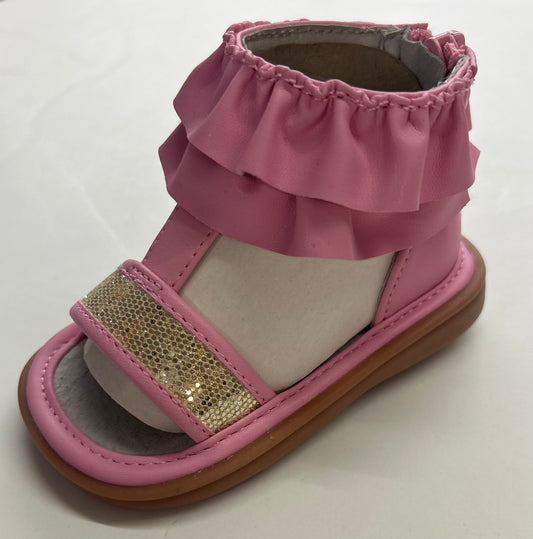 Mooshu Trainer Squeaker Sandals Lucy Pink