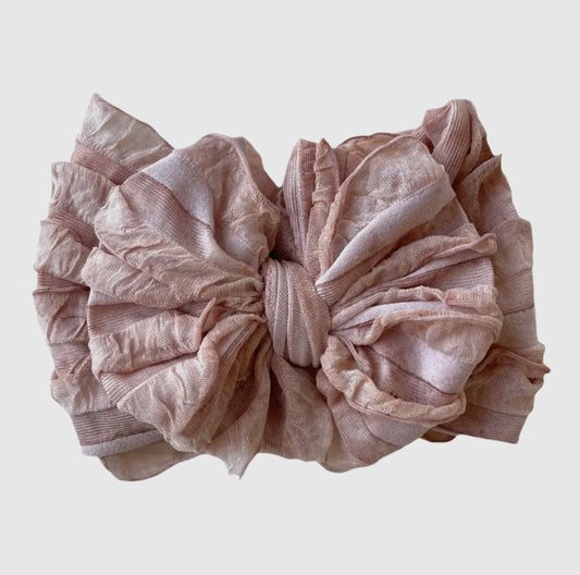 In Awe Ruffle Headband Brûlée