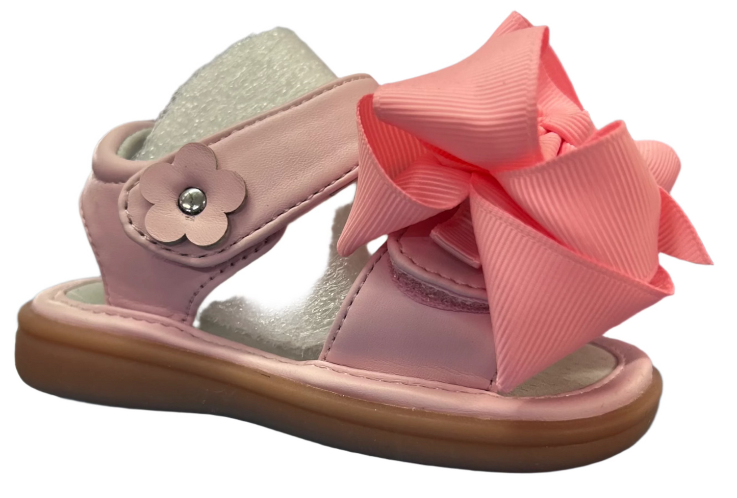Mooshu Trainer  Squeaker Sandles Leather Pink
