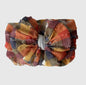 In Awe Ruffle Headband Fall Plaid