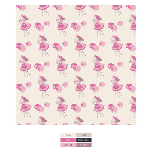 Kickee Pants Swaddle blanket Natural Little Bo Peep