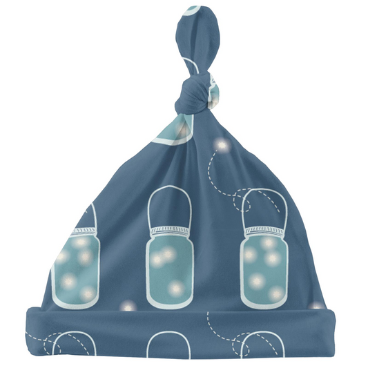 Kickee Pants Knot Hat Twilight Fireflies