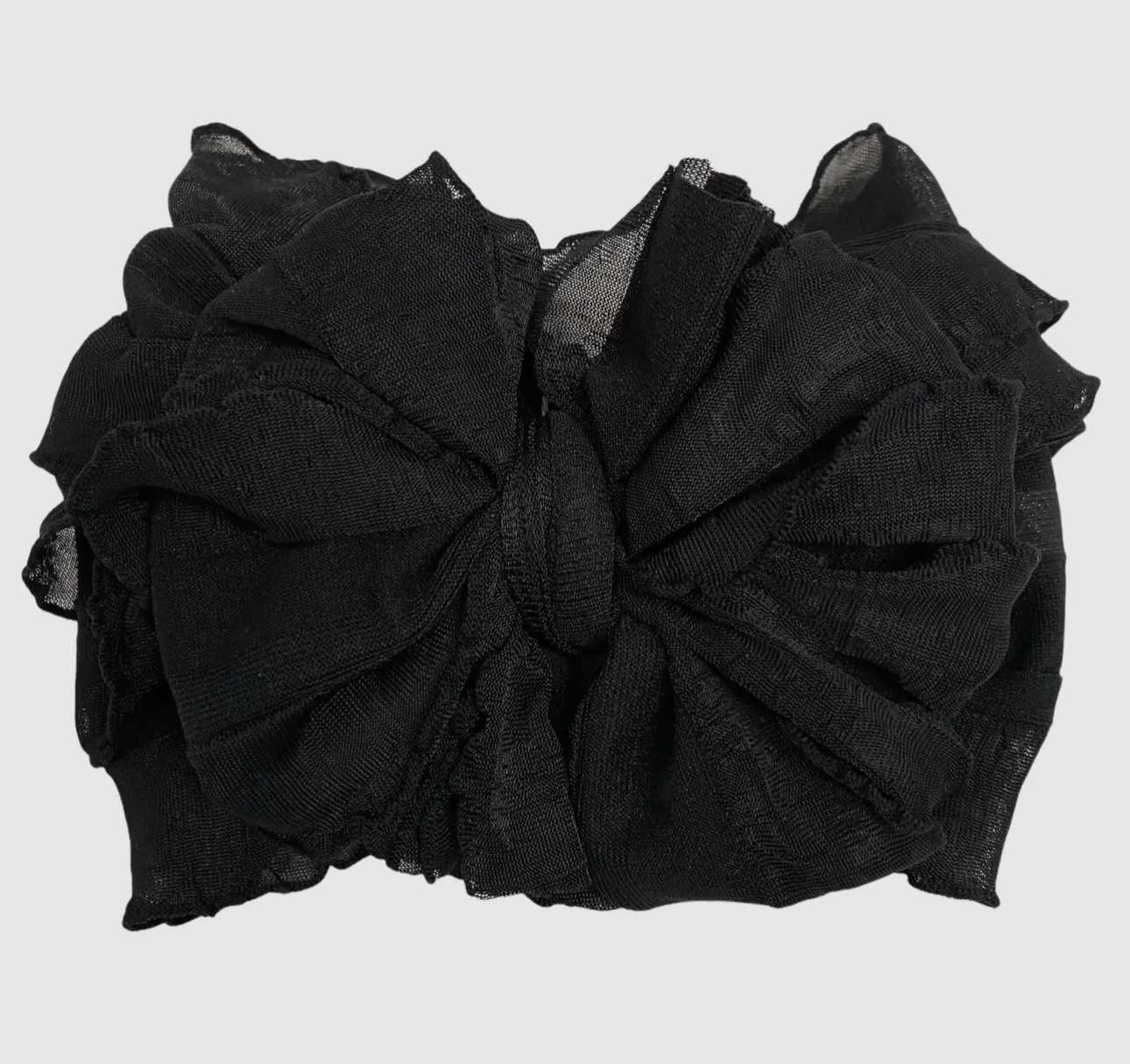In Awe Ruffle Headband Black