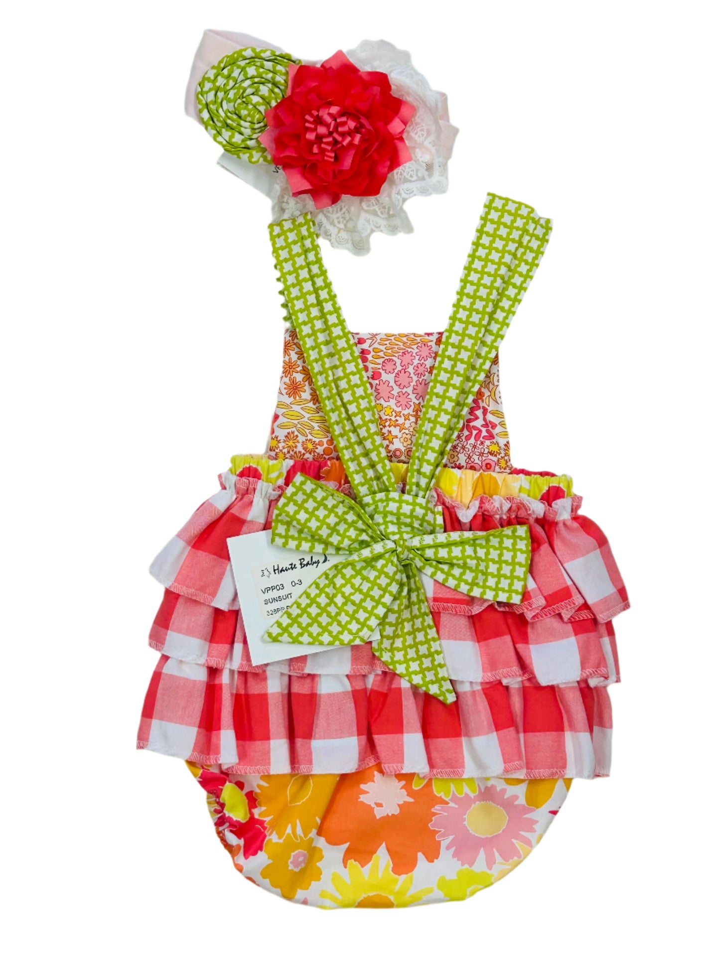 Haute Baby Sunsuit Polly's Picnic