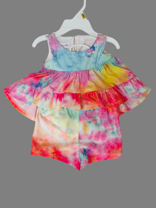 Bonnie Baby 2pc Tye-Dye Short Set 3862