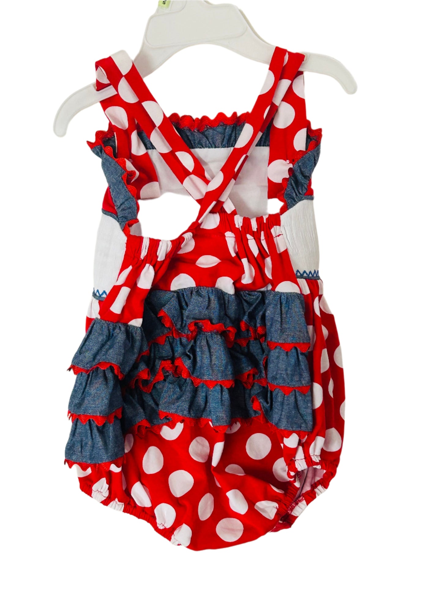 Three Sisters Bubble Romper Nautical Anchor