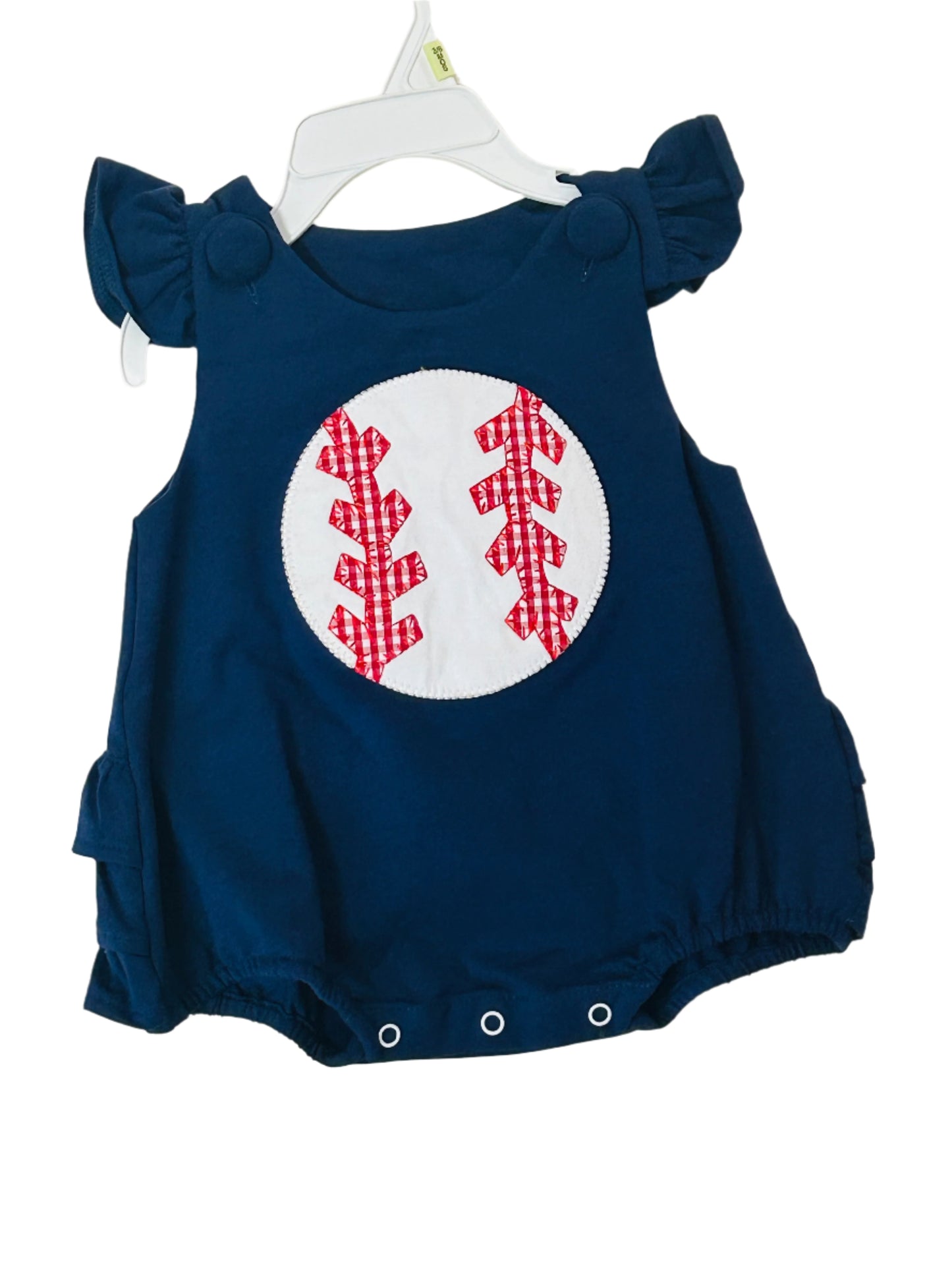 Natalie Grant Baseball Bubble Romper