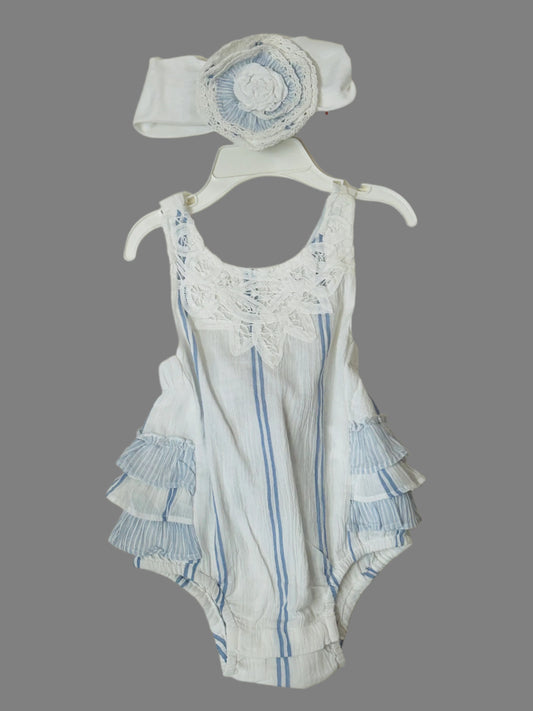 Mimi & Maggie Chambray Romper