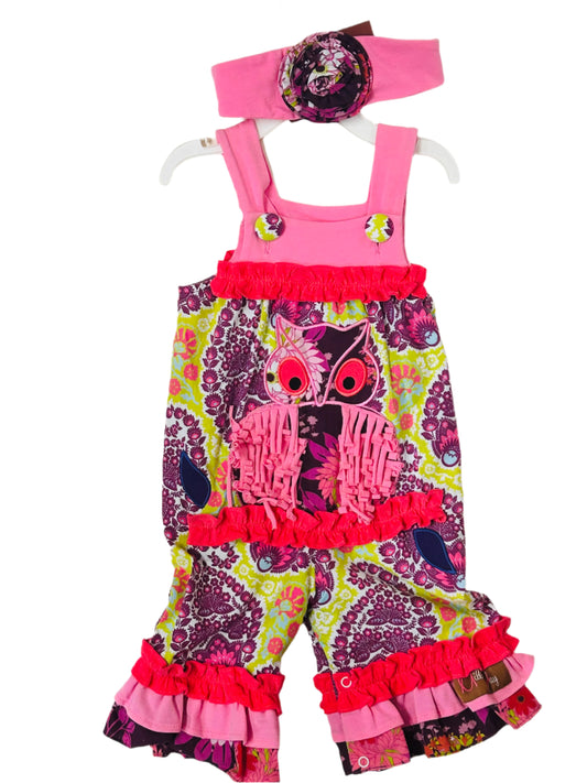 Millie Jay Romper Pink Owl