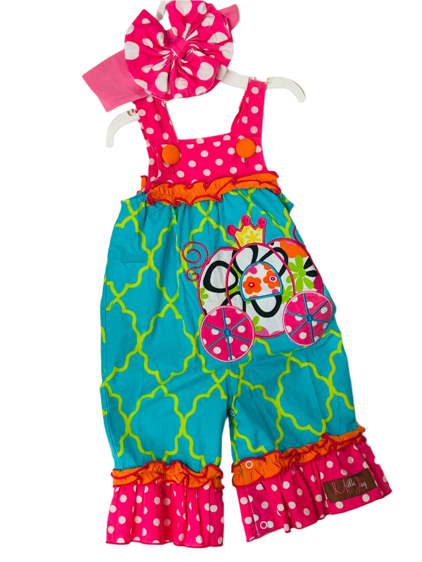 Millie Jay Romper Fairytale Pumpkin Carriage