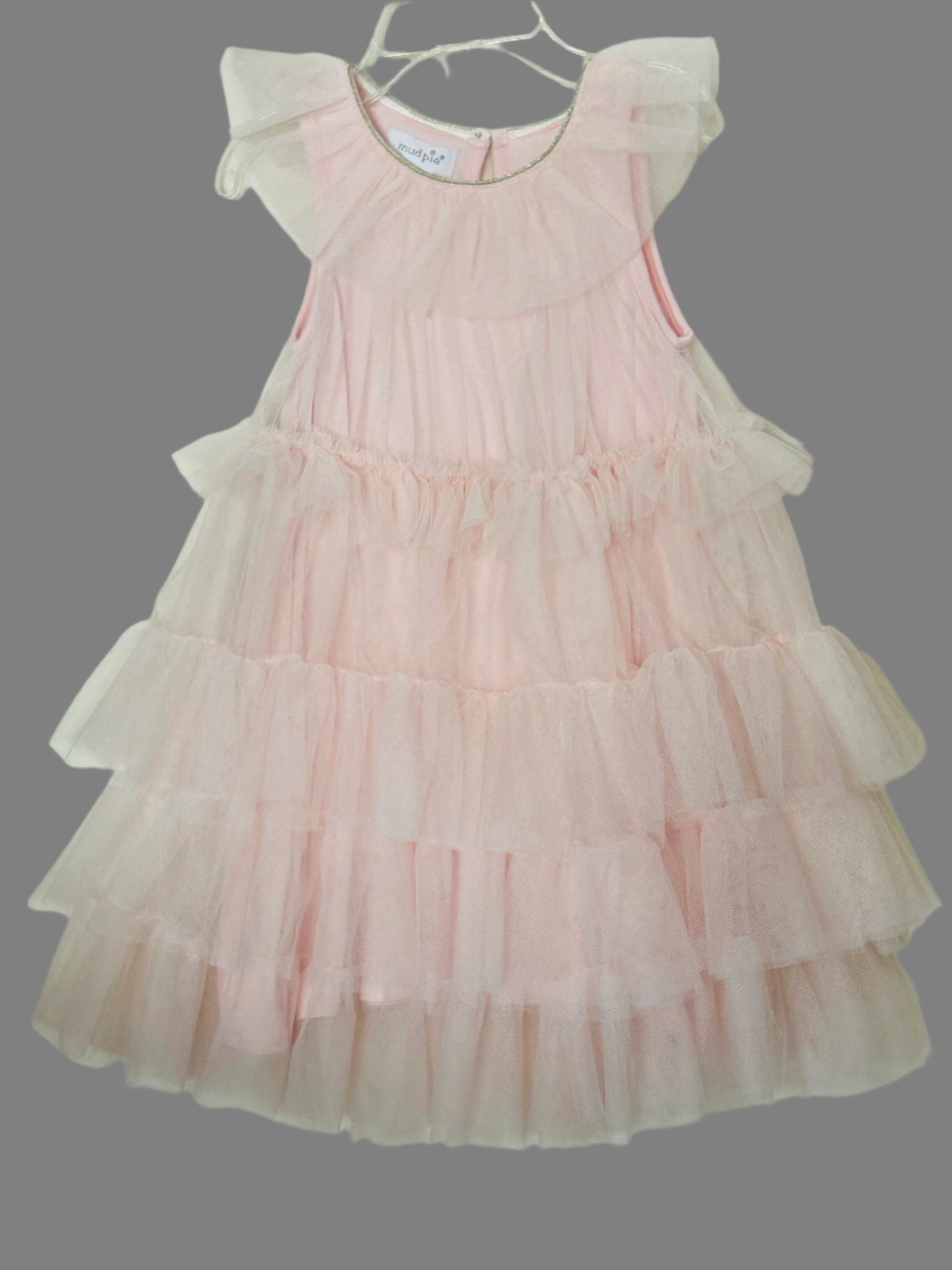 Mudpie Light Pink Mesh Tiered dress Hoffman House Boutique Mudpie Light Pink Mesh Tiered dress Hoffman House Boutique