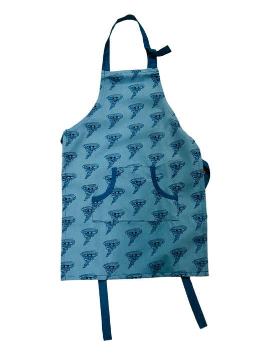 Kickee Pants Print Apron in Dusty Sky Happy Tornado