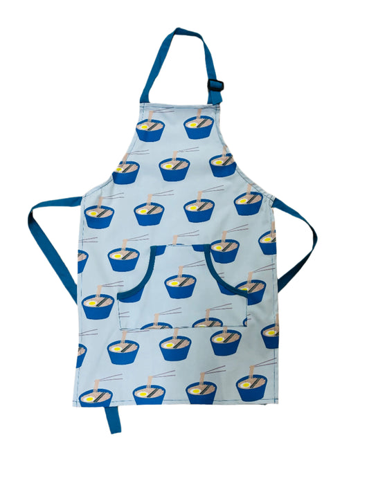 Kickee Pants Print Apron in Illusion Blue Ramen