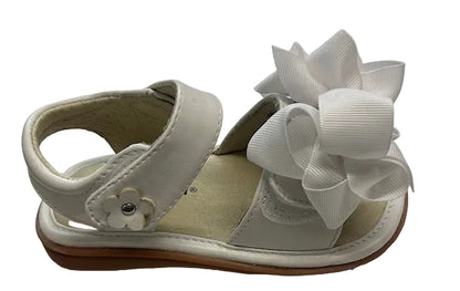 Mooshu Squeaker Sandal RSB White
